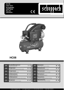 Manuale Scheppach HC08 Compressore