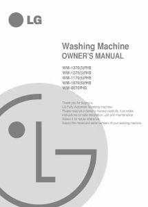 Manual LG WD-1175FHB Washing Machine