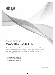 Manual LG F12A8TDA5 Washing Machine