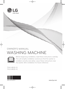 Manual LG F14U1JBS8 Washing Machine