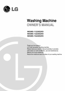 Manual LG WD-13220FD Washing Machine