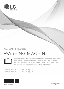 Manual LG F14U2TCN8 Washing Machine