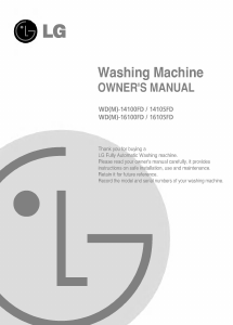 Handleiding LG WD-16100FD Wasmachine