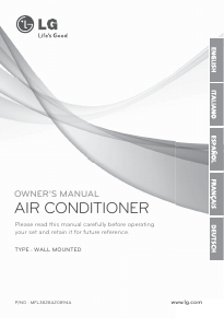 Manual LG ASNH186VML3 Air Conditioner