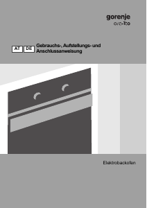 Bedienungsanleitung Gorenje BO73-ORA-X Backofen