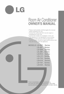 Handleiding LG LSNT186ABL Airconditioner