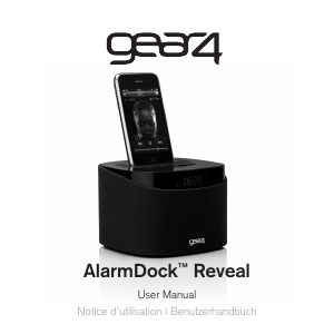 Manual Gear4 AlarmDock Reveal Altifalante de base