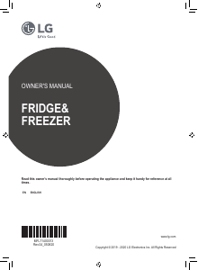 Manual LG GBB61PZJZN Fridge-Freezer
