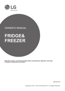 Manual LG GBB59PZFZB Fridge-Freezer