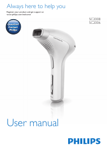 Manual Philips SC2008 Lumea Precision IPL Device