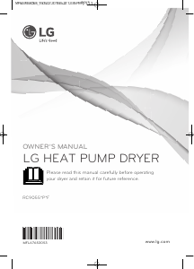 Manual LG RC8055BP2F Dryer