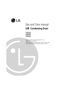 Manual LG RC8003A Dryer