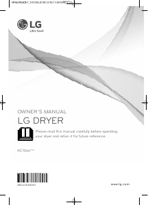 Manual LG RC7066B2Z Dryer