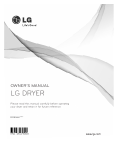 Manual LG RC8066BS2Z Dryer