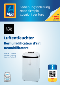 Mode d’emploi EasyHome 92474 Déshumidificateur