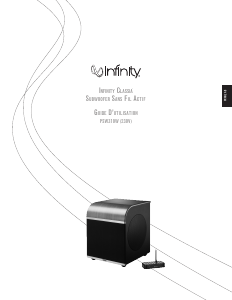 Mode d’emploi Infinity PSW310W Caisson de basses