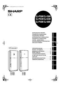 Manual de uso Sharp SJ-63M-GY Frigorífico combinado