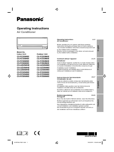 Mode d’emploi Panasonic CU-FZ50WKE Climatiseur
