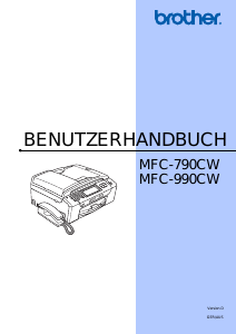 Bedienungsanleitung Brother MFC-990CW Multifunktionsdrucker