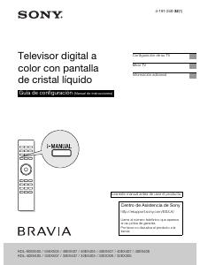 Manual de uso Sony Bravia KDL-40EX405 Televisor de LCD
