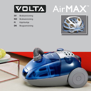 Bruksanvisning Volta U6410 AirMax Dammsugare