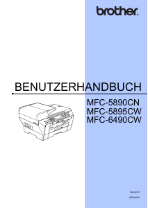 Bedienungsanleitung Brother MFC-5890CW Multifunktionsdrucker