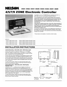 Manual Nelson 8437 Water Computer