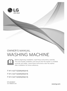 Manual LG F14U2TDN5 Washing Machine
