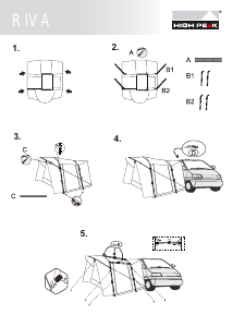 Manual High Peak Riva Tent