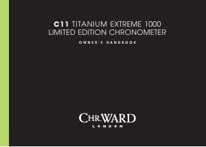 Bruksanvisning Christopher Ward C11 Titanium Extreme Armbandsur