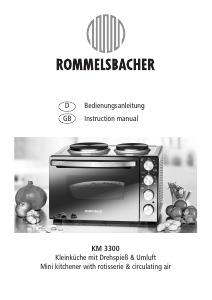 Manual Rommelsbacher KM 3300 Oven