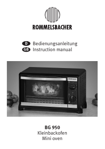 Manual Rommelsbacher BG 950 Oven
