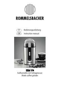 Handleiding Rommelsbacher EKM 150 Koffiemolen