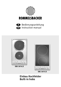 Bedienungsanleitung Rommelsbacher EBC 3075/E Kochfeld