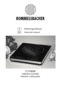 Manual Rommelsbacher CT 2100/IN Hob