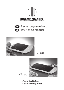 Bedienungsanleitung Rommelsbacher CT 3010 Kochfeld