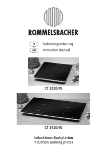 Handleiding Rommelsbacher CT 2020/IN Kookplaat