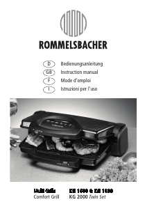 Handleiding Rommelsbacher KG 2000 Contactgrill