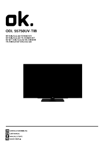 Manuale OK ODL 55750UV-TIB LED televisore