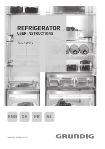 Bedienungsanleitung Grundig GKN 16835 X Kühl-gefrierkombination