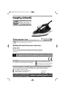 Bruksanvisning Morphy Richards 40699 Turbosteam Strykjärn