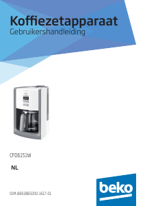 Handleiding BEKO CFD6151W Koffiezetapparaat