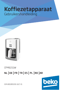 Handleiding BEKO CFM6151W Koffiezetapparaat