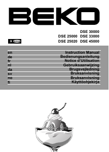 Bruksanvisning BEKO DSE30000 Kyl-frys
