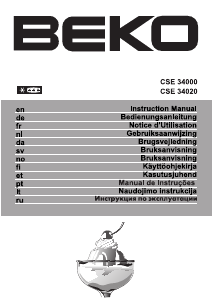 Mode d’emploi BEKO CSE34001XFF Réfrigérateur combiné