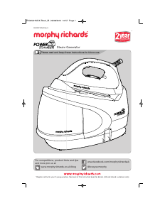 Manual Morphy Richards 330004 Power Steam Elite Iron