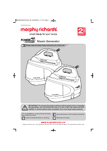Manual Morphy Richards 330012 Power Steam Elite Iron