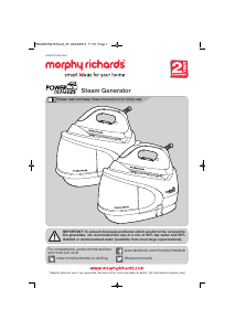 Bruksanvisning Morphy Richards 330013 Power Steam Strykjärn