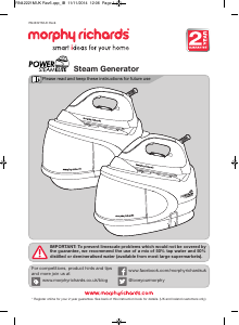 Bruksanvisning Morphy Richards 330017 Power Steam Strykjärn