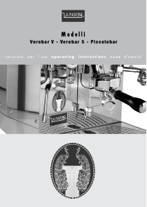 Handleiding La Pavoni Piccolobar Espresso-apparaat